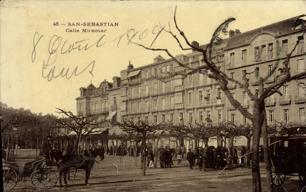 Calle Miramar — San Sebastián — editor desconhecido, n° 45 - Frente