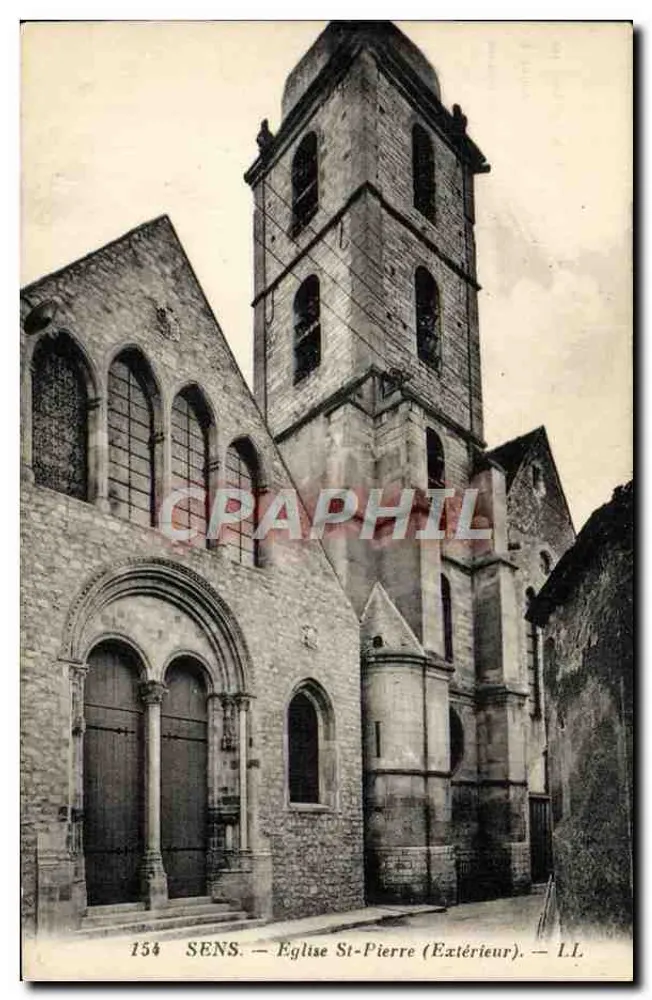 Sens — Igreja de São Pedro (Exterior) — L.L. - Frente