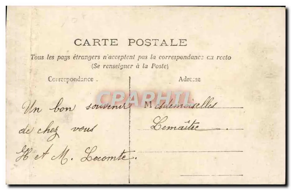 Jeune femme en robe rose — portrait de profil — éditeur non visible - Rückseite