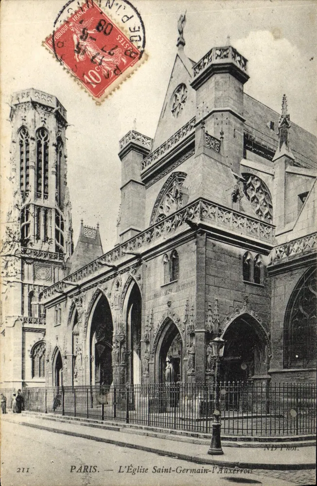Paris — A Igreja de Saint-Germain-l'Auxerrois — ND Prol. n°211 - Frente