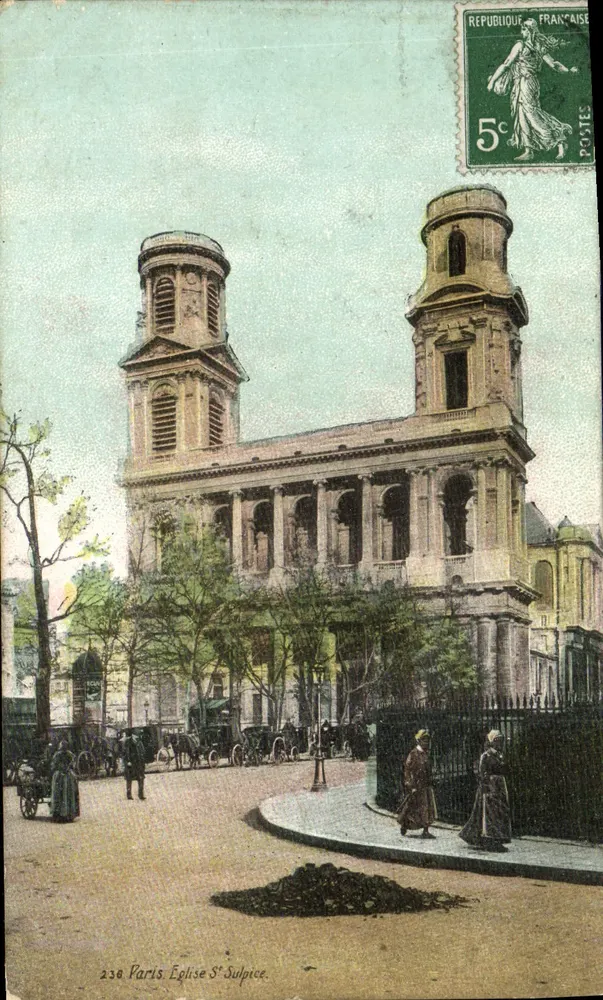 Paris. Igreja de Saint-Sulpice — editor A. & C. Paris, n° 236 - Frente