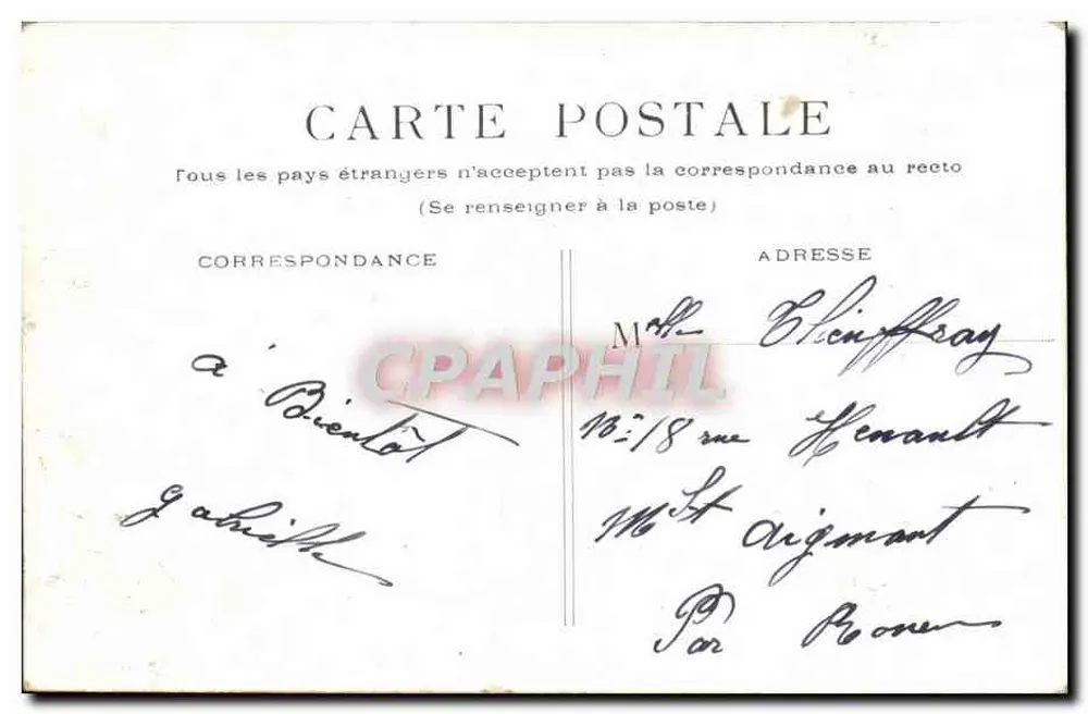 Paris - Igreja de São Eustáquio — vista do edifício com selo verde de 50 centavos - Verso