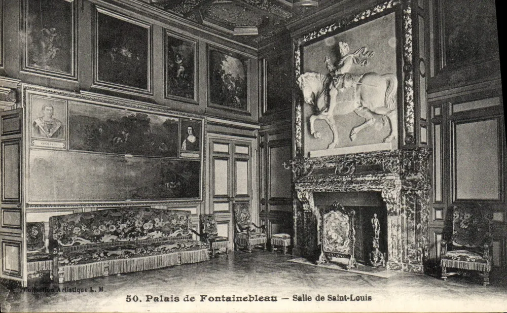 Schloss Fontainebleau — Saal Saint-Louis — Künstlerische Sammlung L.M. n°50 - Vorderseite