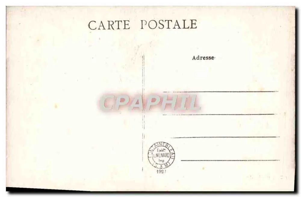 Palais de Fontainebleau — Vestibule d'Honneur — Portes massives en chêne sculpté — Collection Artistique L. Menard - Verso