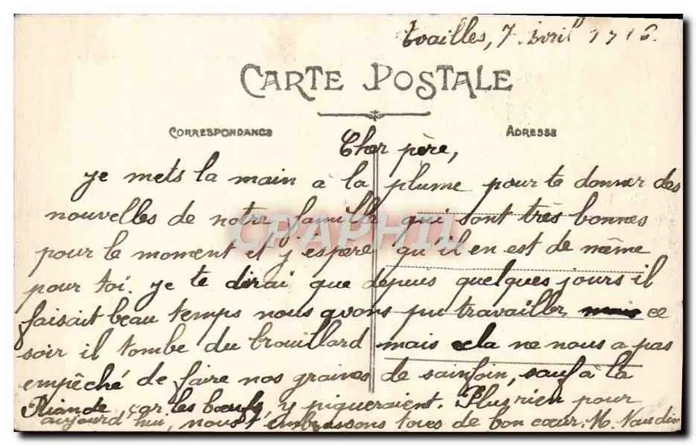 Châtellerault — Öffentlicher Garten — Teich der Schwäne — Verlag Krebs - Rückseite