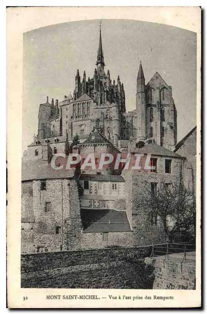 Mont Saint-Michel — Ansicht von Osten aus den Remparts — ND Pha. n°32 - Vorderseite