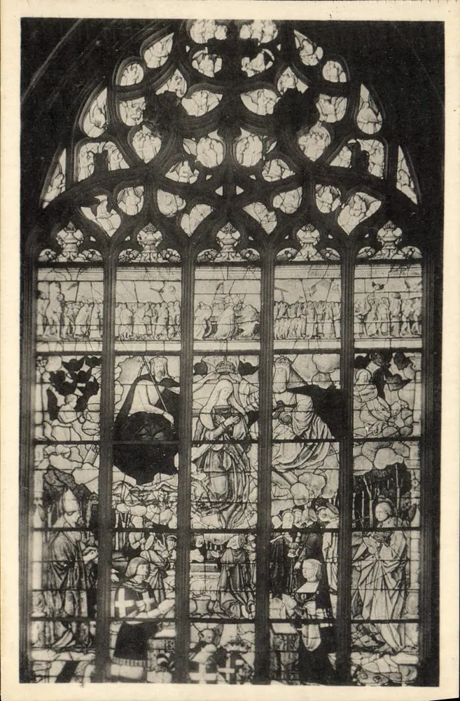 Igreja de Brou - Vitral da Assunção da Virgem - Frente