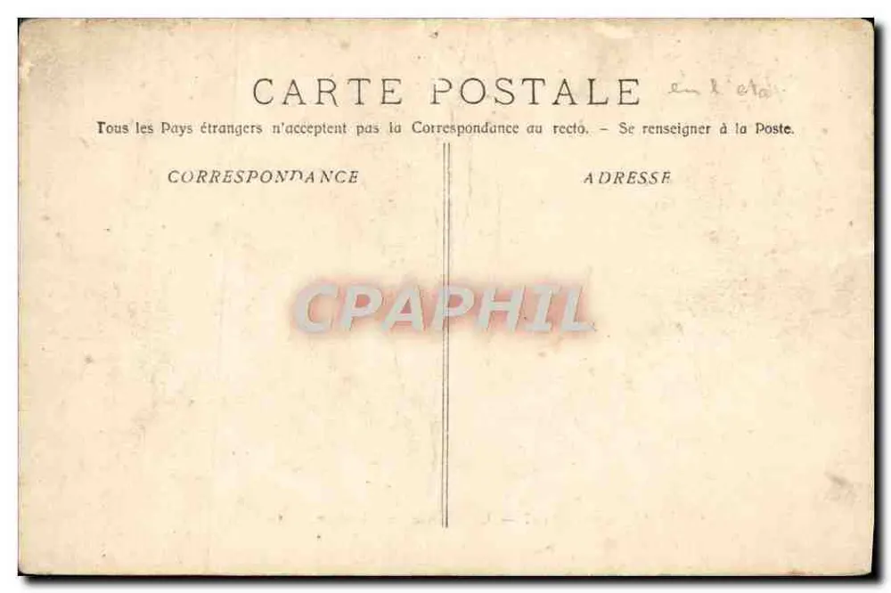 La Corvée de Charbon — scène de travail à bord d'un navire — éditeur A. Rougault, n° 647 - Verso