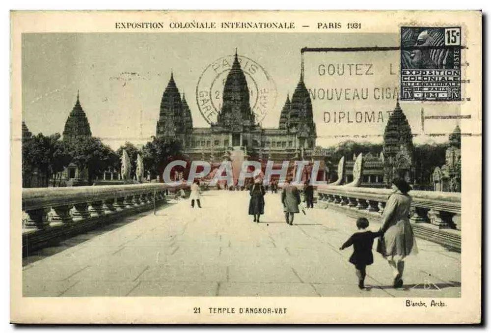Angkor-Vat Temple — International Colonial Exhibition — Paris 1931 — Blanche, Archs. - Front