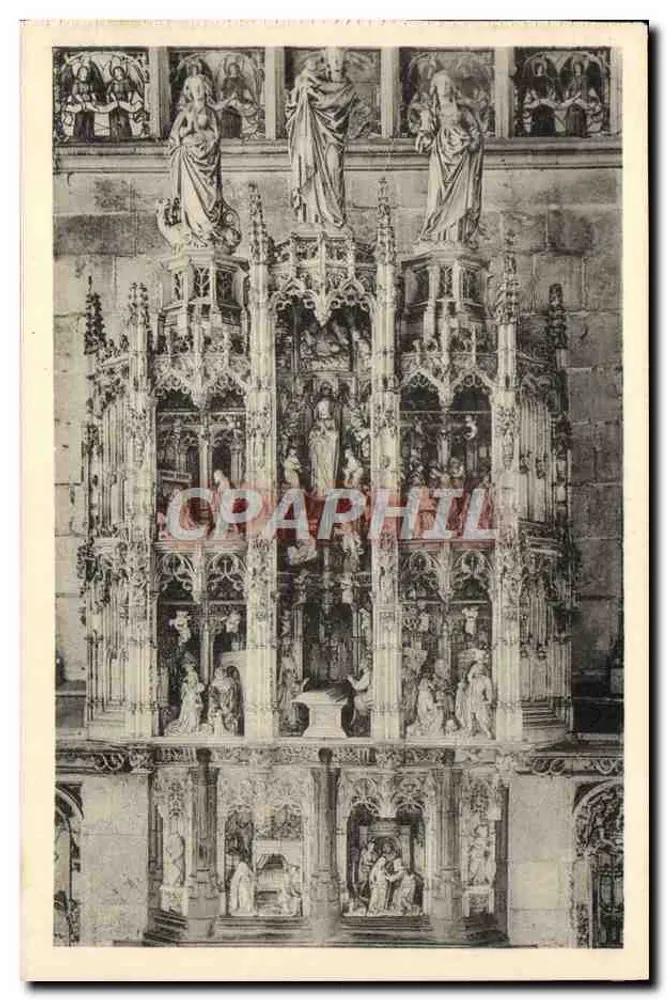 Kirche von Brou — Retabel der Sieben Freuden der Jungfrau — Édition des Monuments Historiques - Vorderseite