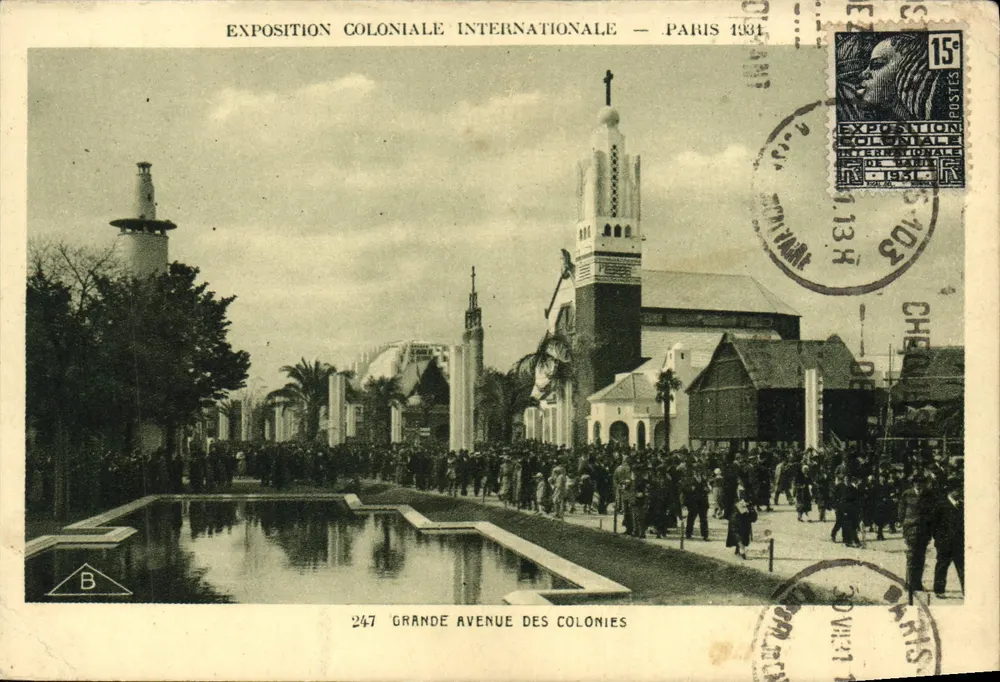 Grande Avenue des Colonies — Internationale Kolonialausstellung — Verlag Braun & Cie, Nr. 247 - Vorderseite