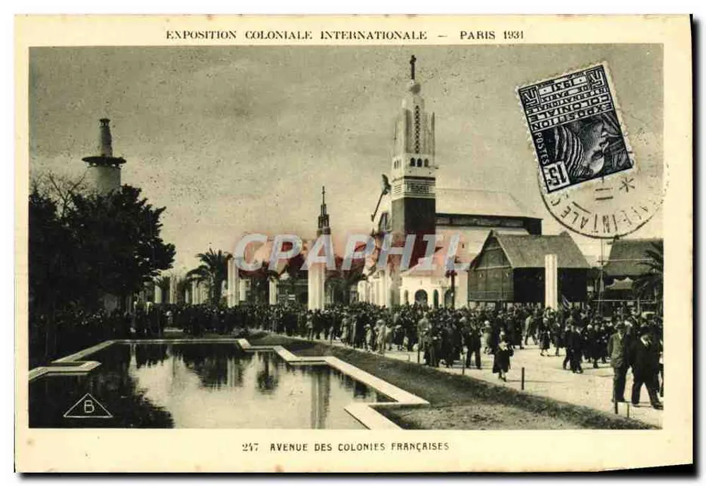 Internationale Kolonialausstellung — Paris 1931 — Avenue des Colonies Françaises — Verlag Brun & Cie, Paris - Vorderseite