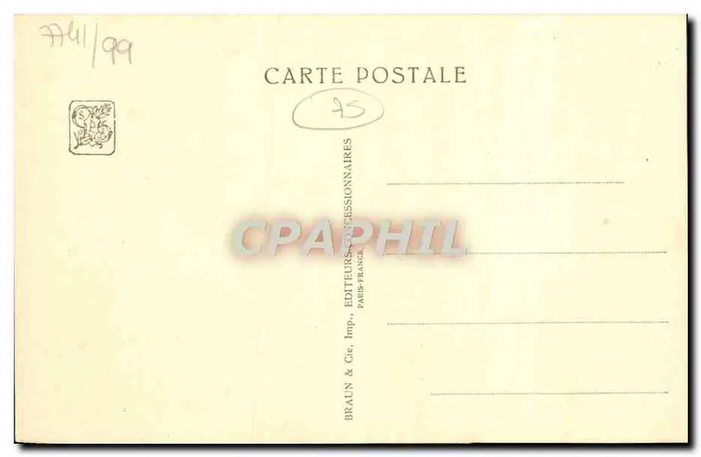 Internationale Kolonialausstellung — Paris 1931 — Indochina-Abteilung — Cambodia-Pavillon — Groslier et Blanche, Archs. - Rückseite