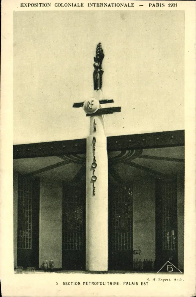 Internationale Kolonialausstellung — Paris 1931 — Metropolitische Abteilung, Ostpalast - Vorderseite
