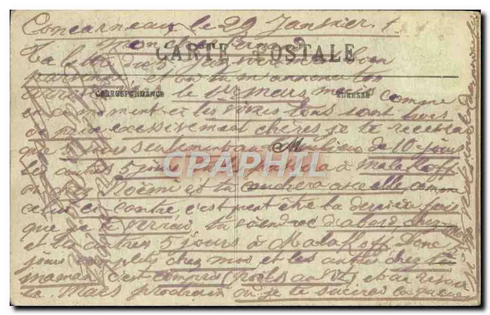 Na Bretanha — Tendresses — Colledin Villard, n°1643 - Verso