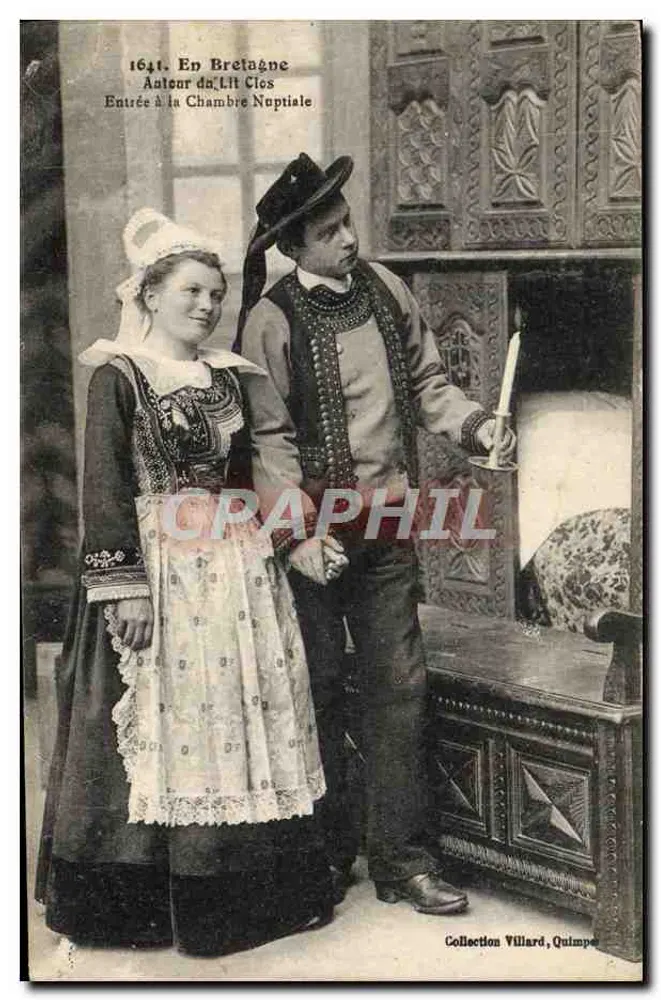 In der Bretagne — Eingang in das Brautzimmer — Sammlung Villard, Quimper - Vorderseite