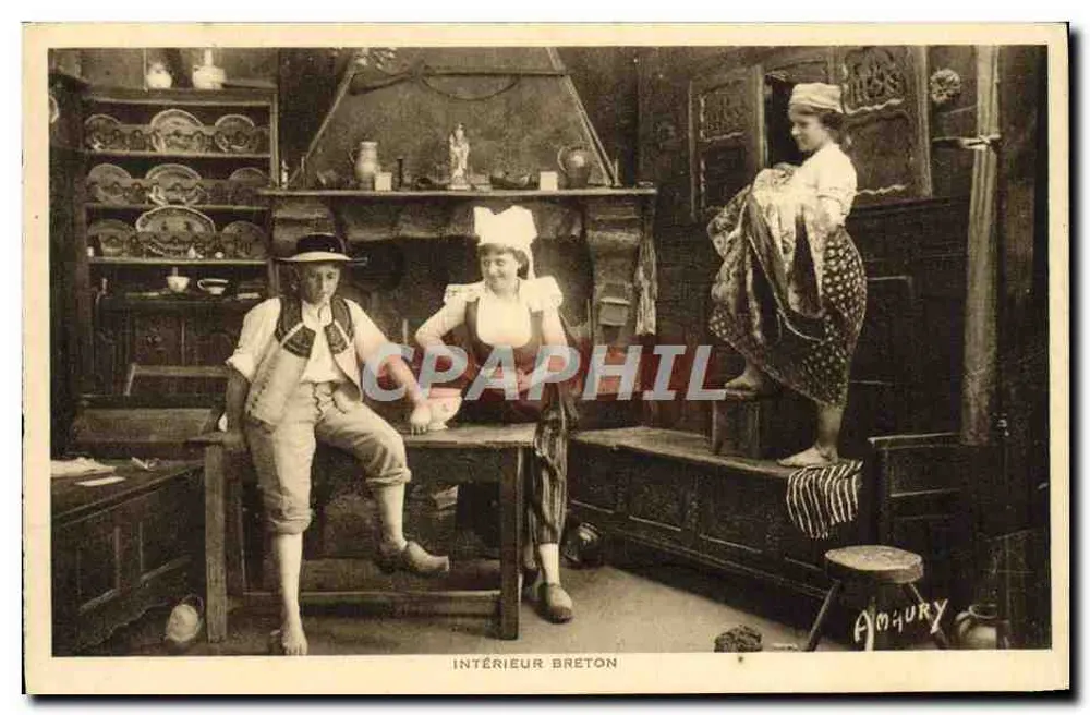 Interior Bretão — cena de vida — Amiury - Frente