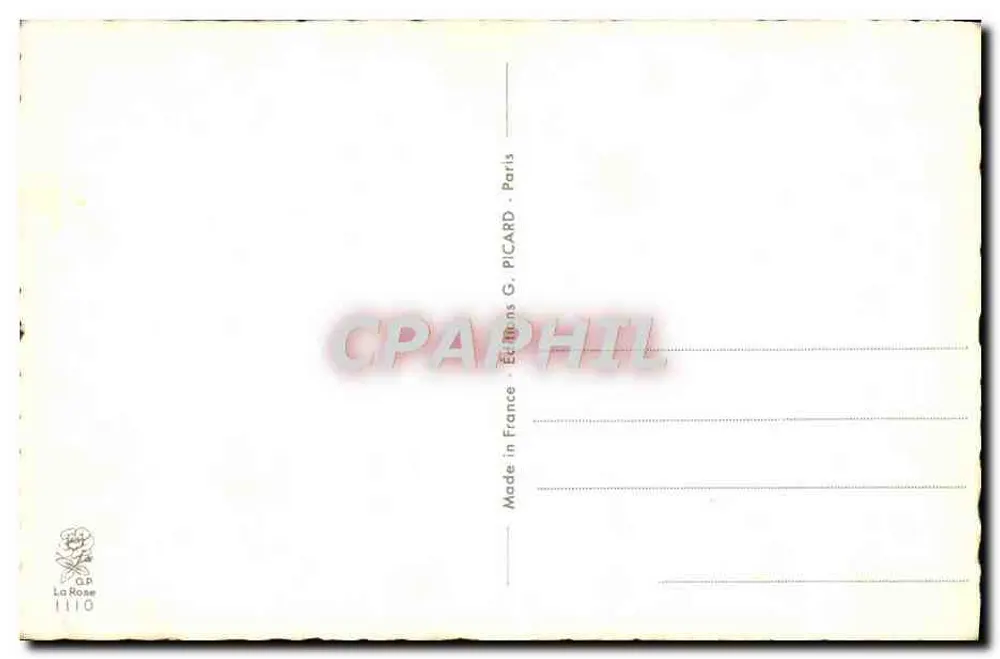 Lager — Szenen aus dem Leben — Editions G. Picard, Nr. 1110 - Rückseite