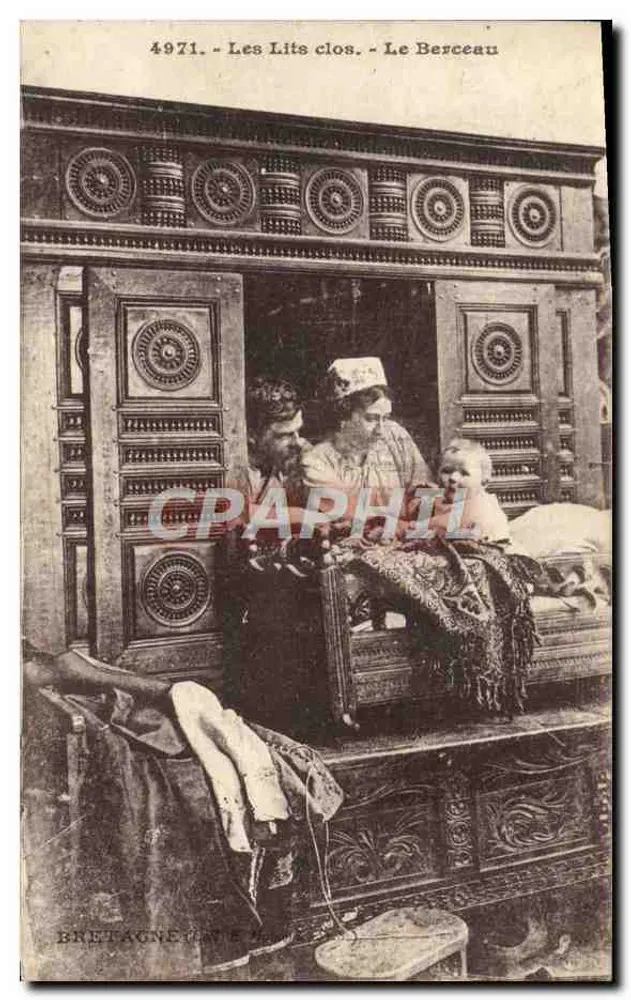 Les Lits clos - Le Berceau — Bretagne, n° 4971, editor Le Berceau - Frente