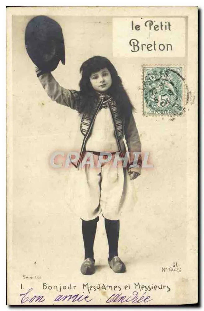 Kind in bretse kleding — het Kleine Brets — uitgever Saint-Oue, n° 30434 - Voorkant