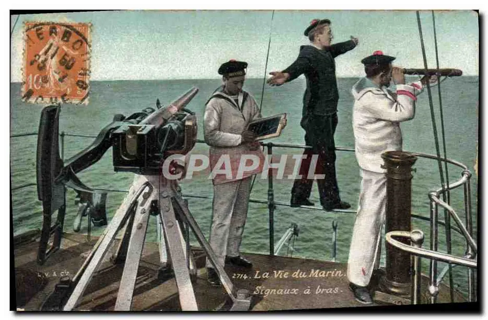 Das Leben des Seemanns — Armzeichen — L.V. & Cie, Nr. 2714 - Vorderseite