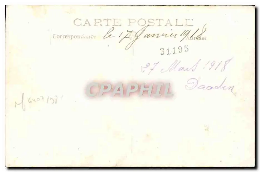 Jovem marinheiro — estúdio — editor desconhecido, número de série não visível - Verso