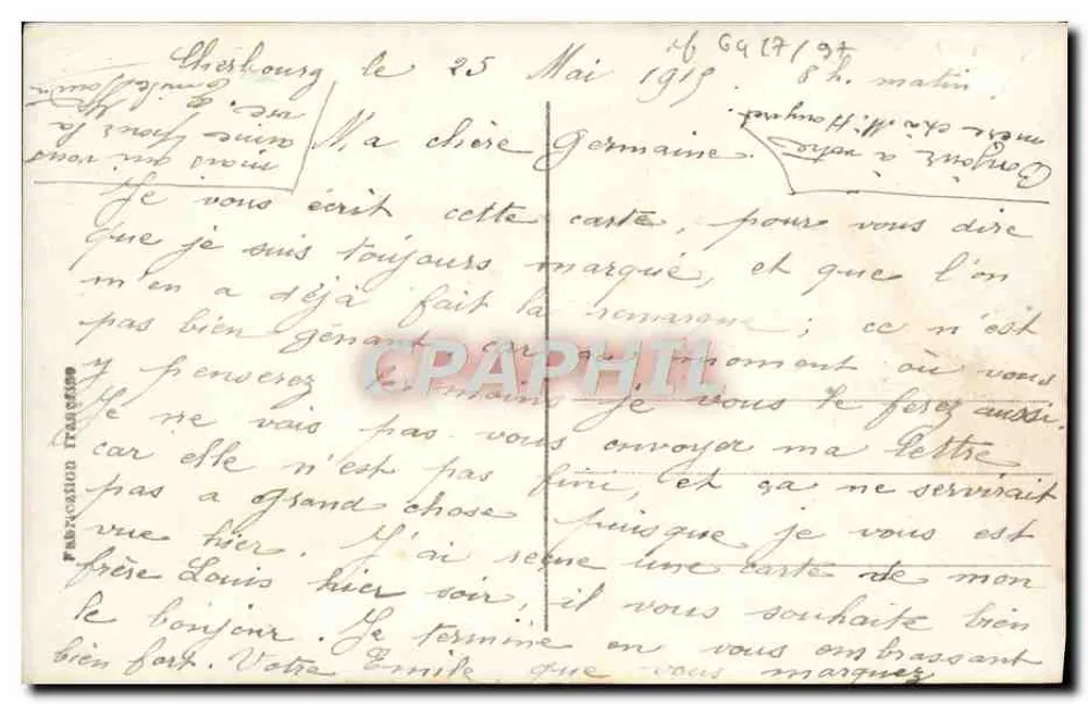 Vision des Seemanns — Gedicht — DIX 73 - Rückseite