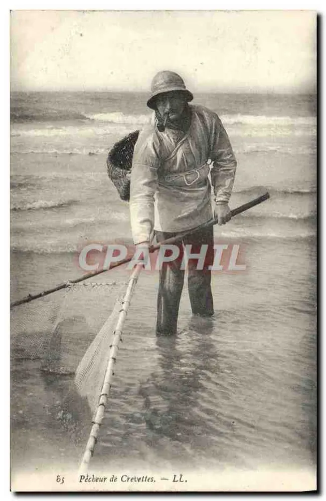 Pescador de camarões — LL. - Frente