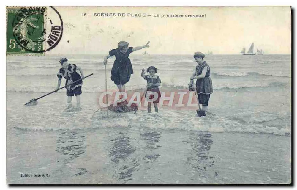 Strandbilder — Die erste Garnel! — Edition Luxe A. B. - Vorderseite