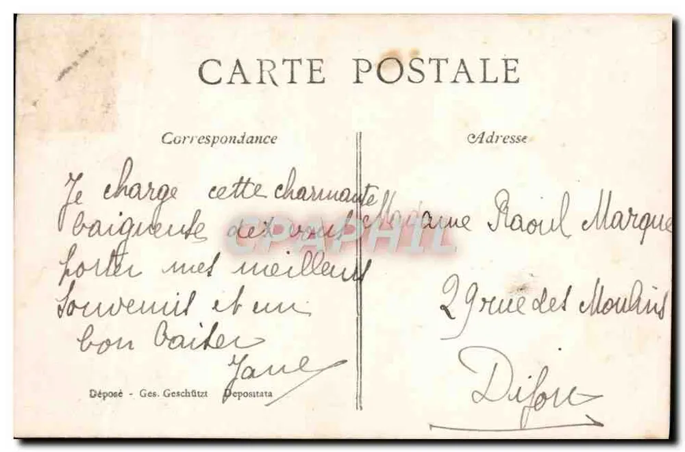 Fliehen vom Casino, Konzerten und Feiern — Ich widme mich mit Freude der Garnelenfischerei — A.J.S. — n° 411 - Rückseite
