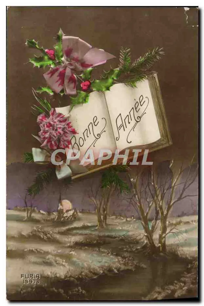 Goed jaar — decoratie van ivoren en boeken — Furia 19774 - Voorkant