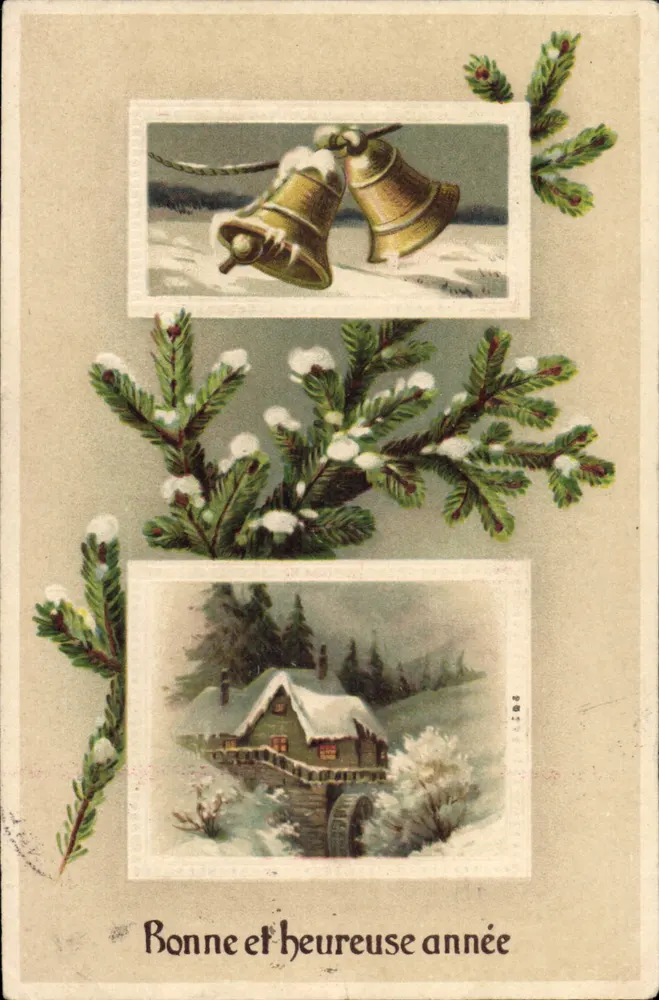 Frohe und gesegnete Jahreszeit — Weihnachtskarte — Verlag unbekannt - Vorderseite