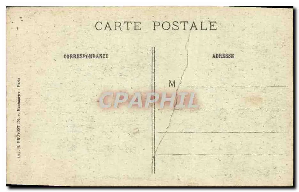 Reims bombardeado — A Catedral — O Grande Portal — Edição Jaouen - Verso