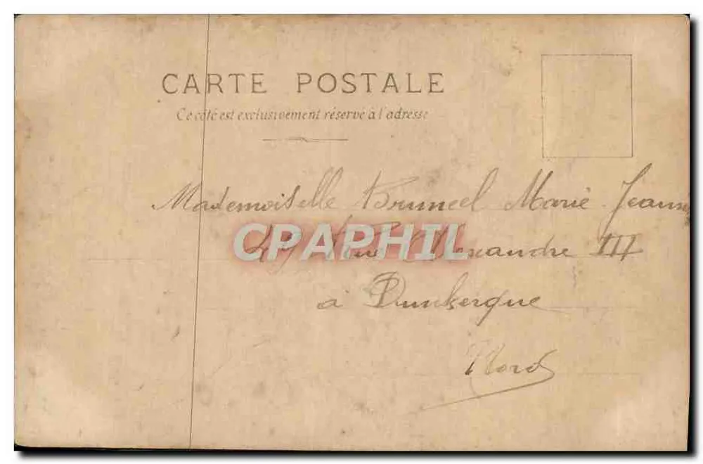 Andrée Méry — portrait en buste — S.I.P. série N°11, imprimeur Reutinger Paris - Rückseite