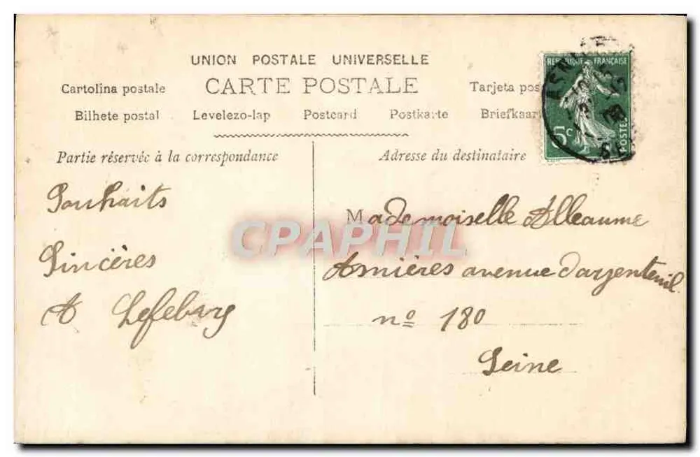 Kleine Mädchen in rosa Kleid — Frohe Neujahr — Verlag G.S. n° 2105 - Rückseite