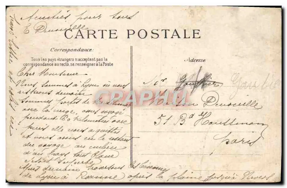 Vienne — Vue Générale sur Sainte-Colombe et Vienne — Éditeur E.P.D. n° 106 - Rückseite