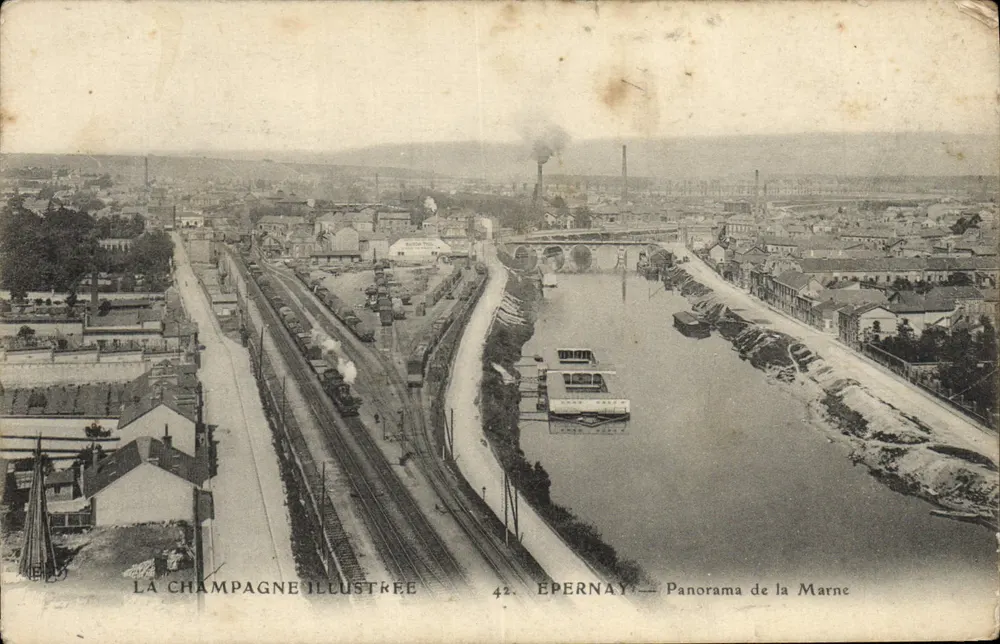 Epernay — Panorama de la Marne — LA CHAMPAGNE ILLUSTRÉE n°42 - Awers