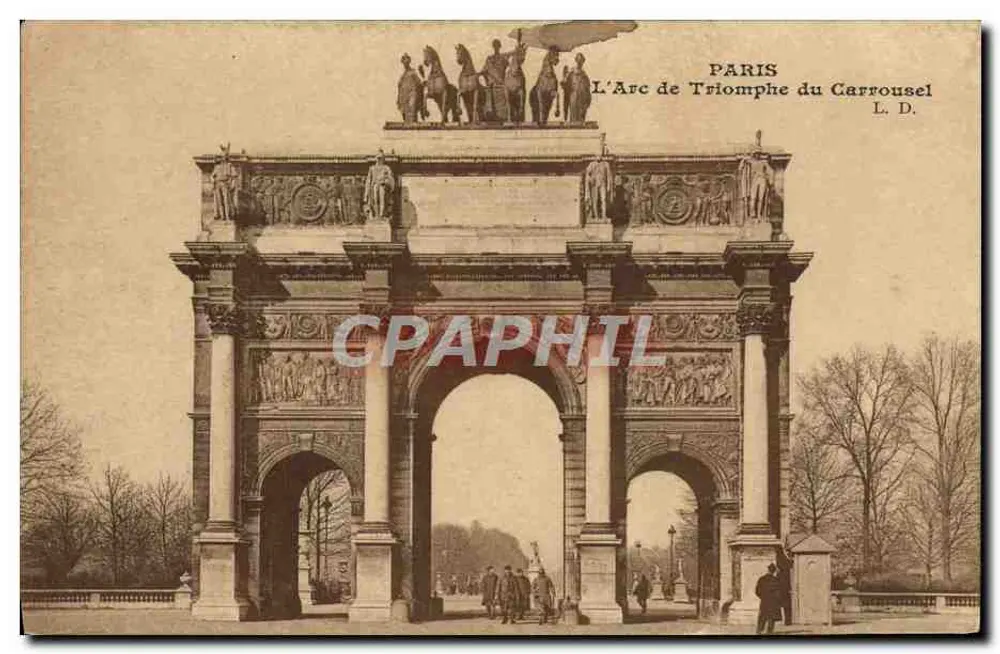 Paryż — Arc de Triomphe du Carrousel — L. D. - Awers