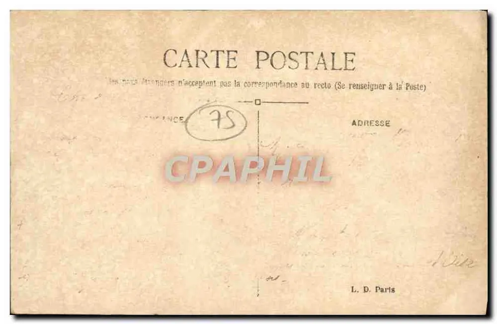 Paryż — Arc de Triomphe du Carrousel — L. D. - Rewers