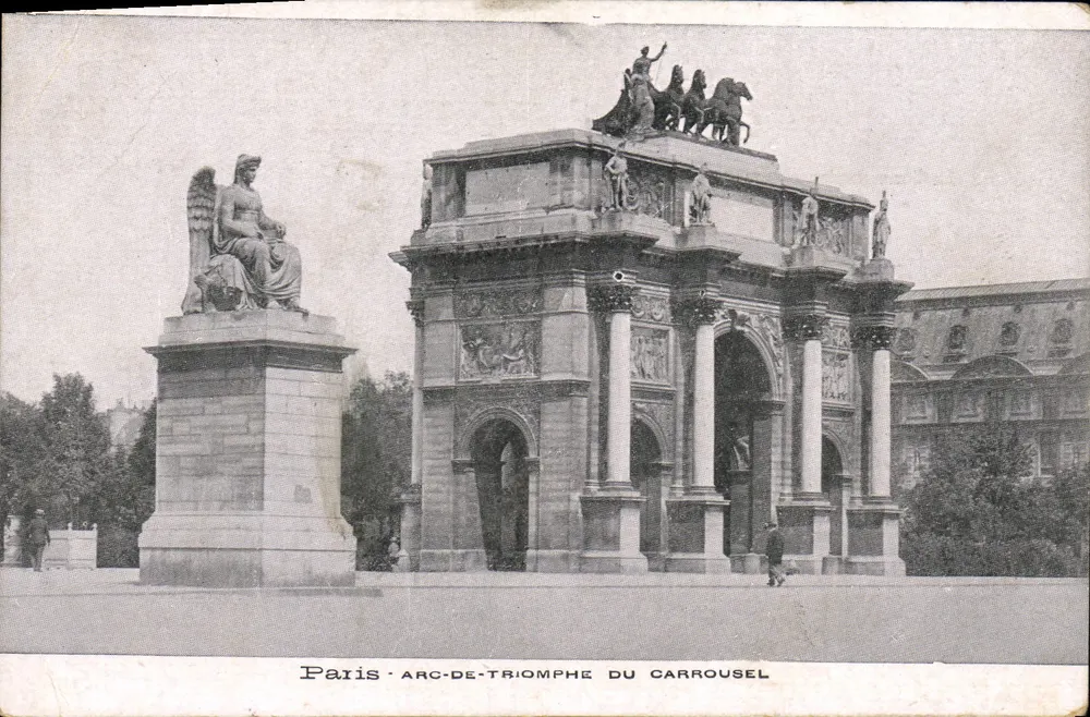 Paryż — Arc de Triomphe du Carrousel — wydawca nieznany, numer serii nieczytelny - Awers