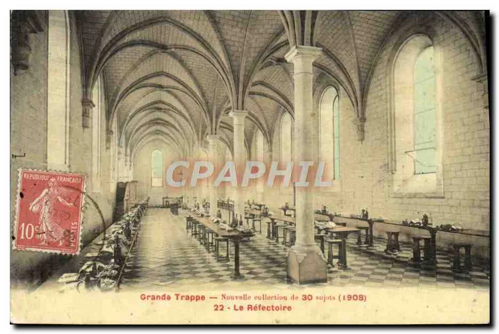 Grande Trappe — Neue Sammlung von 30 Motiven (1908) — 22 - Das Refektorium - Vorderseite