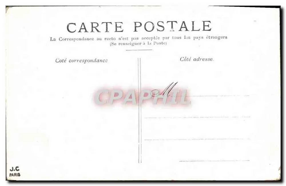 Paryż — Arc de Triomphe des Tuileries — J.C. Paris - Rewers