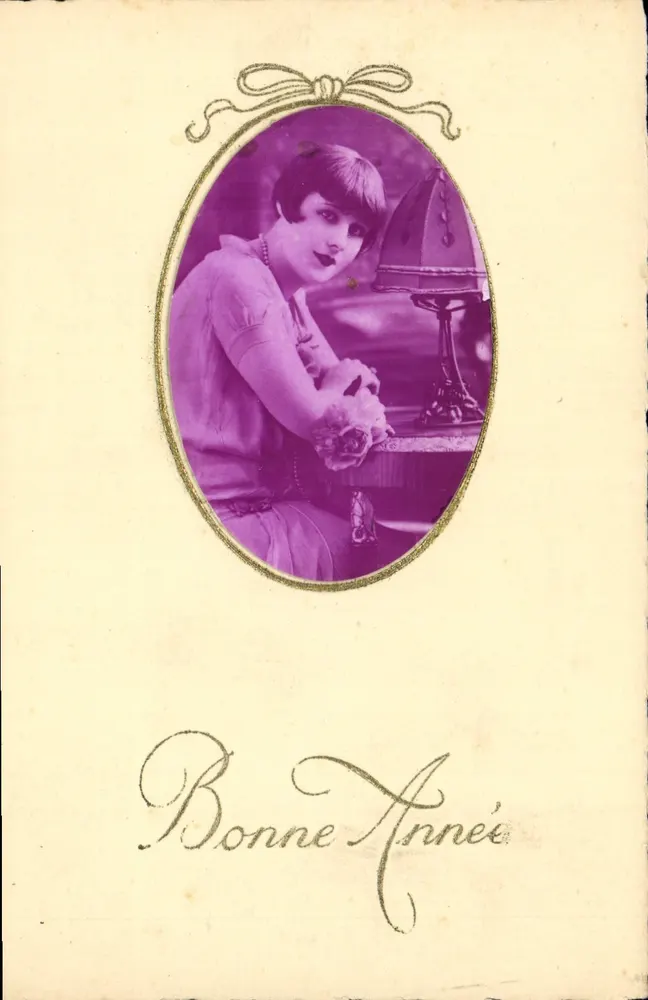 Junge Frau — Jahreskarte — Editions S.B. Paris - Vorderseite