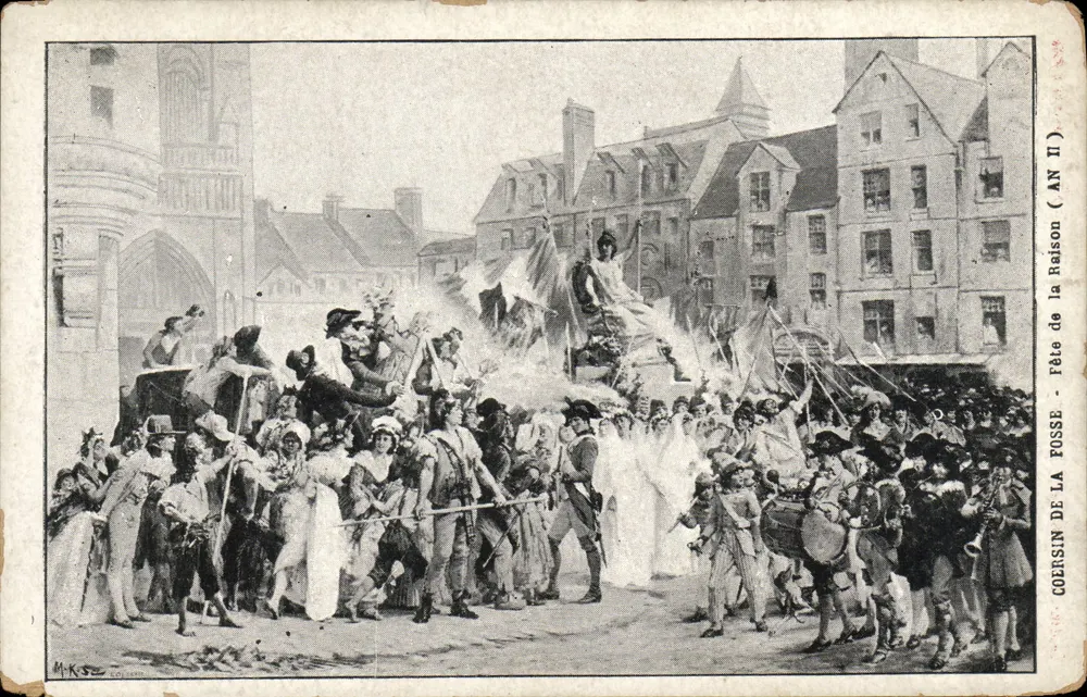 Coersin de la Fosse - Fête de la Raison (Jahr II) — Ausgabe der Nantais-Biskuitfabrik - Vorderseite