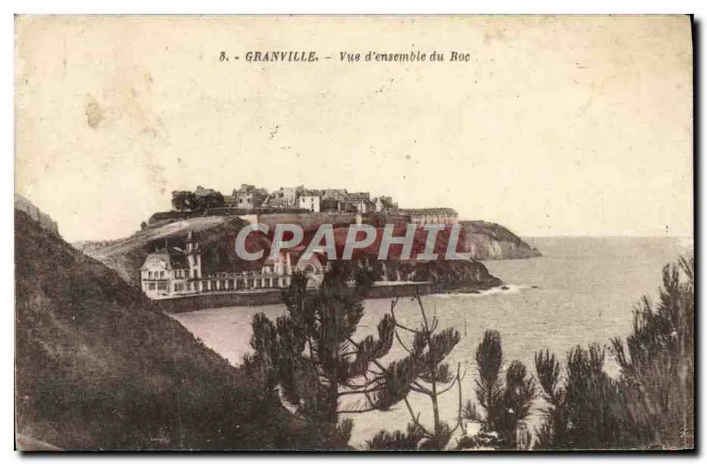 Granville — Visão geral do Roc — Editor A. Baillard, n°3 - Frente
