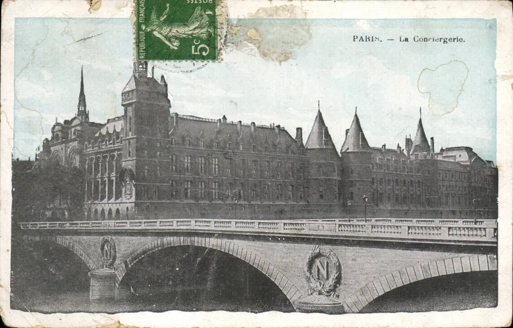 Paris — A Conciergerie — Editor não identificado, número de série não visível - Frente