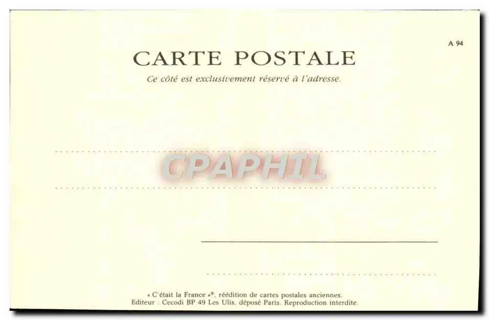 Auf den Champs-Élysées — Eine Aufführung am Théâtre Guignol — Parisische Szenen, Verlag Cecodi - Rückseite