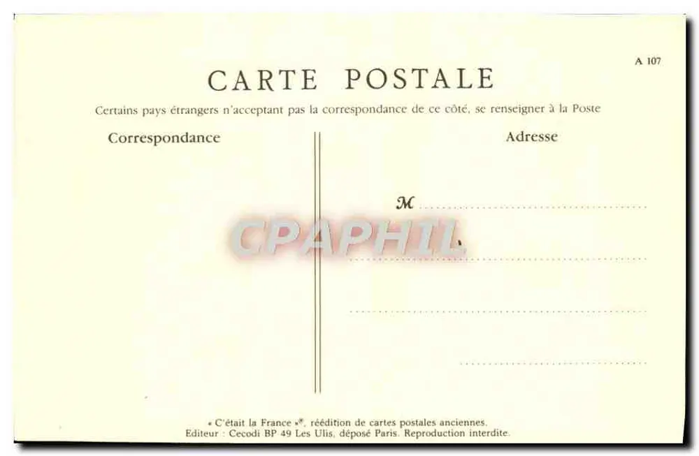 Cenas Parisienses — O Afiador — ND Phot - Verso