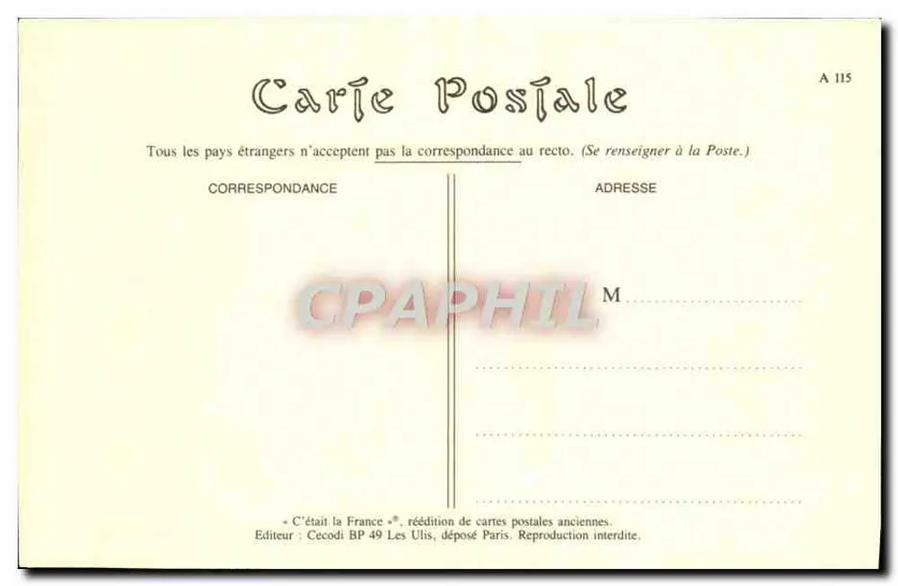 Cenas Parisienses — Fortes da Farinha — ND Phot - Verso