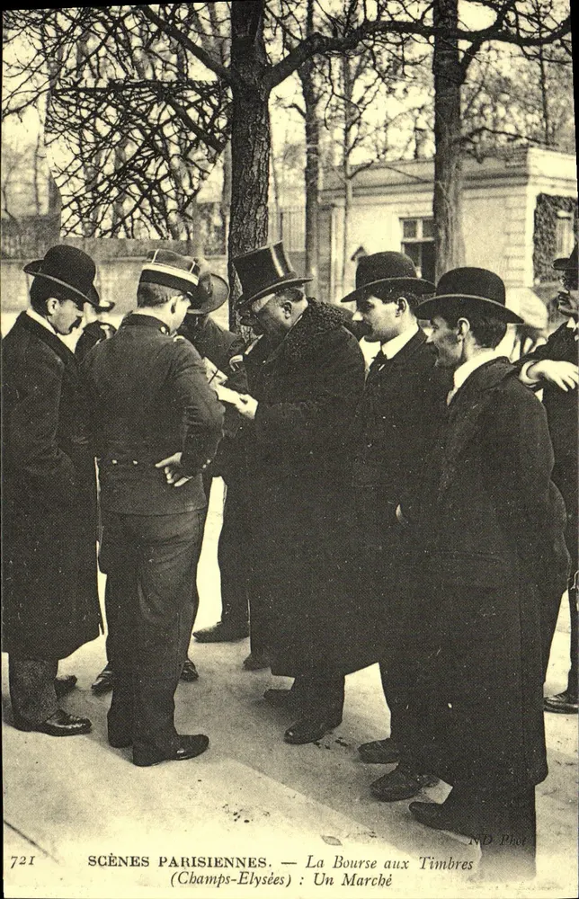Champs-Élysées — La Bourse aux Timbres : Un Marché — ND Phot - Recto